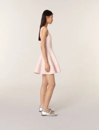 Mini jacquard knit dress