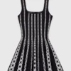 Mini jacquard knit dress Mini jacquard knit dress