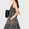 Mini patterned knit dress Mini patterned knit dress