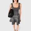 Mini patterned knit dress Mini patterned knit dress