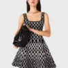 Mini patterned knit dress Mini patterned knit dress