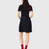 Mini pleated polo collar dress Mini pleated polo collar dress