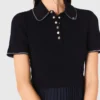 Mini pleated polo collar dress Mini pleated polo collar dress