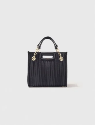 Mini quilted leather tote bag