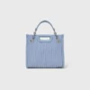 Mini quilted leather tote bag