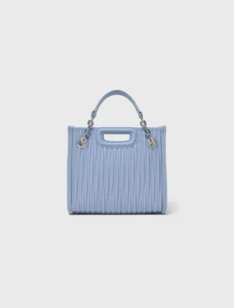 Mini quilted leather tote bag
