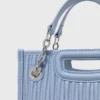 Mini quilted leather tote bag