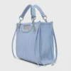 Mini quilted leather tote bag