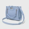 Mini quilted leather tote bag