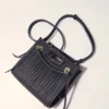 Mini quilted leather tote bag Mini quilted leather tote bag