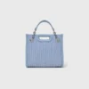 Mini quilted leather tote bag