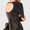 Mini rhinestone knit dress Mini rhinestone knit dress