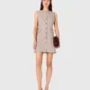 Mini rhinestone tailored dress Mini rhinestone tailored dress