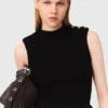 Mini ribbed knit and taffeta dress Mini ribbed knit and taffeta dress