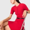 Mini ribbed knit dress Mini ribbed knit dress