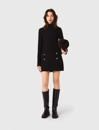 Mini turtle neck dress