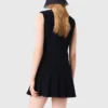 Mini tweed dress with removable collar Mini tweed dress with removable collar