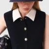 Mini tweed dress with removable collar Mini tweed dress with removable collar