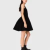 Mini velvet skater dress Mini velvet skater dress