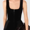 Mini velvet skater dress Mini velvet skater dress