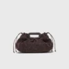 Mipli bouclé effect clutch bag Mipli bouclé effect clutch bag