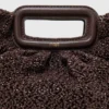 Mipli bouclé effect clutch bag Mipli bouclé effect clutch bag