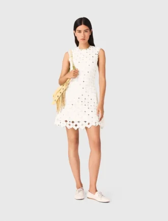 Mirrored crochet dress