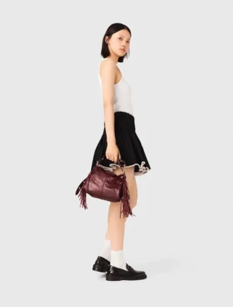 Miss M mini cracked leather bag