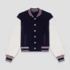 Mixed fabric bomber Mixed fabric bomber