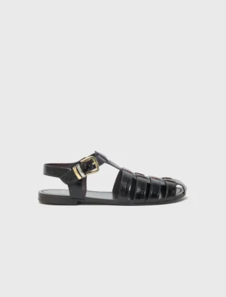 Multi-strap leather sandals