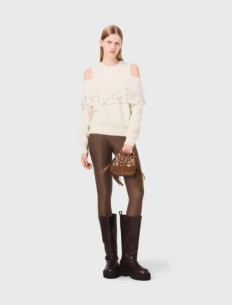 Off-the-shoulder sweater