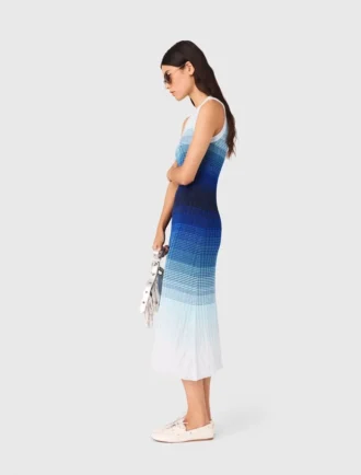 Ombré knit maxi dress
