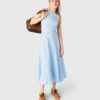 Open-back maxi dress