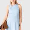 Open-back maxi dress