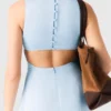 Open-back maxi dress