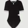 Open knit bodysuit Open knit bodysuit