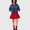 Oversized embroidered denim jacket Oversized embroidered denim jacket