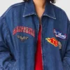 Oversized embroidered denim jacket Oversized embroidered denim jacket