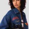 Oversized embroidered denim jacket Oversized embroidered denim jacket