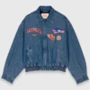 Oversized embroidered denim jacket Oversized embroidered denim jacket