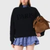 Paris embossed logo sweatshirt Paris embossed logo sweatshirt
