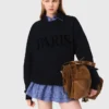 Paris embossed logo sweatshirt Paris embossed logo sweatshirt