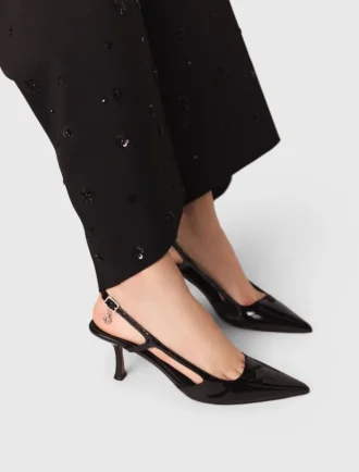 Patent leather slingback pumps Patent leather slingback pumps