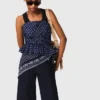 Patterned bustier top Patterned bustier top