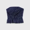 Patterned bustier top Patterned bustier top