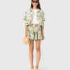 Patterned cropped shirt Patterned cropped shirt