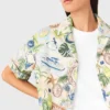 Patterned cropped shirt Patterned cropped shirt