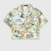 Patterned cropped shirt Patterned cropped shirt