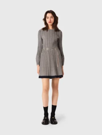 Patterned pleated dress Patterned pleated dress