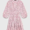 Patterned pleated dress Patterned pleated dress